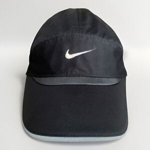 Vintage Nike Tailwind 7 Panel Mesh‎ Hat Running Cap Black
